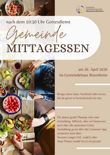 Gemeinde-Mittagessen